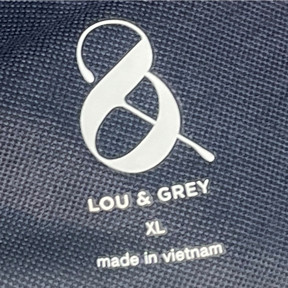 NWT Lou & Grey Sandwashed Modal Blend Navy Blue Shoulder Twist Dress - XL - Picture 6 of 11